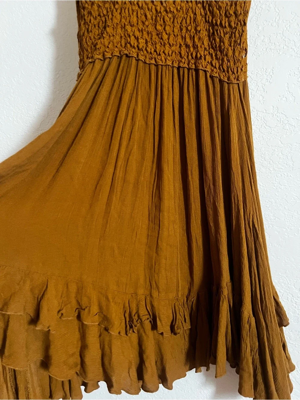 Free People Mustard Adella Dress (L)